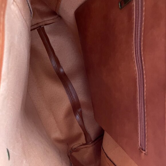 Leather Large Tote Mocha - Picture 6 of 6